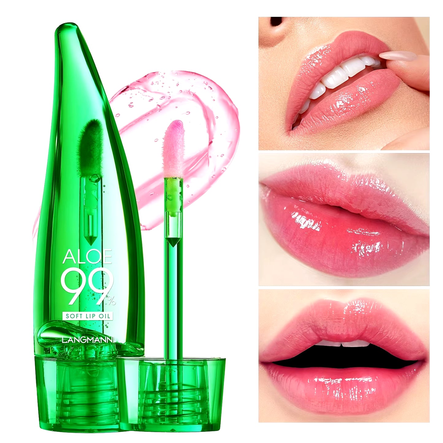 Aloe Vera Moisturizing and Moisturizing Lip Color Warm and Colorful Lip Oil